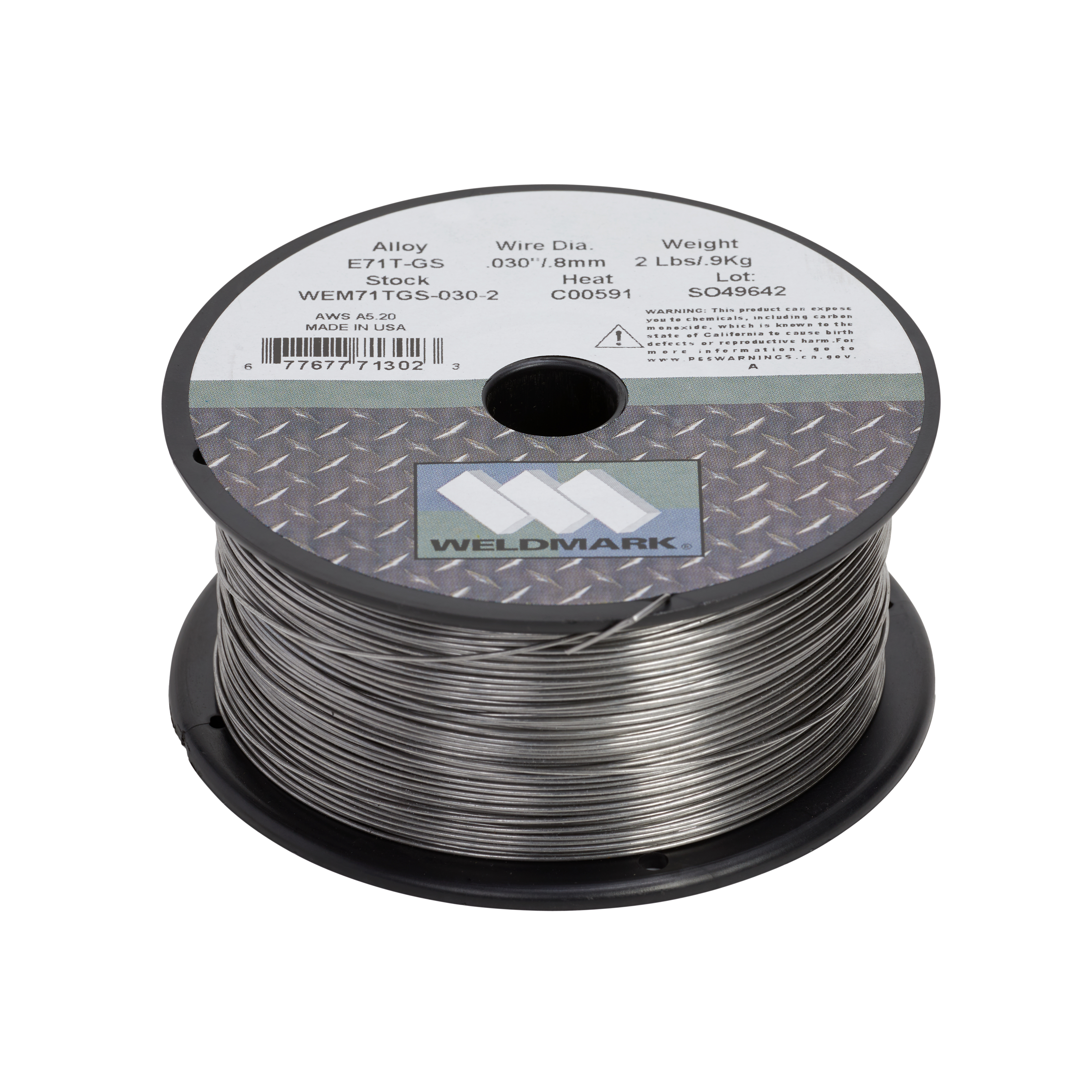 Weldmark® Carbon Steel Self Shielded Tubular MIG Wire 71T Carbon Steel 0.0300in 1LB Spool